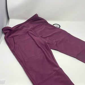 Size small, active / running / yoga pants, plum color